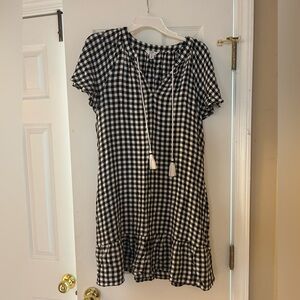 Black and White Gingham Dress